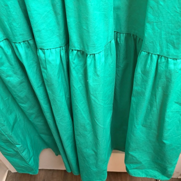 French Connection Green Puff Sleeve Maxi Dress – XL - Picture 10 of 10